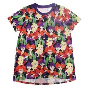 RARE Disney Sanderson Sisters Hocus Pocus Print Shirt Size Medium
